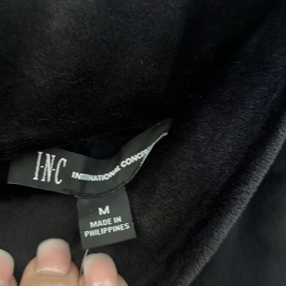 INC NWT Velour pants Size M B03 - Picture 3 of 4